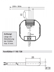 Bosch Raumthermostat II 230V korrekt anschließen