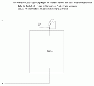 Doorbell mit Voltmeter als Ersatz für die klingel.GIF